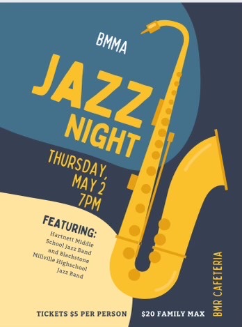 Jazz Night (featuring Middle School and High School Jazz Band) BMR Cafeteria @ Blackstone Millville Regional High School - Cafeteria | Blackstone | Massachusetts | United States